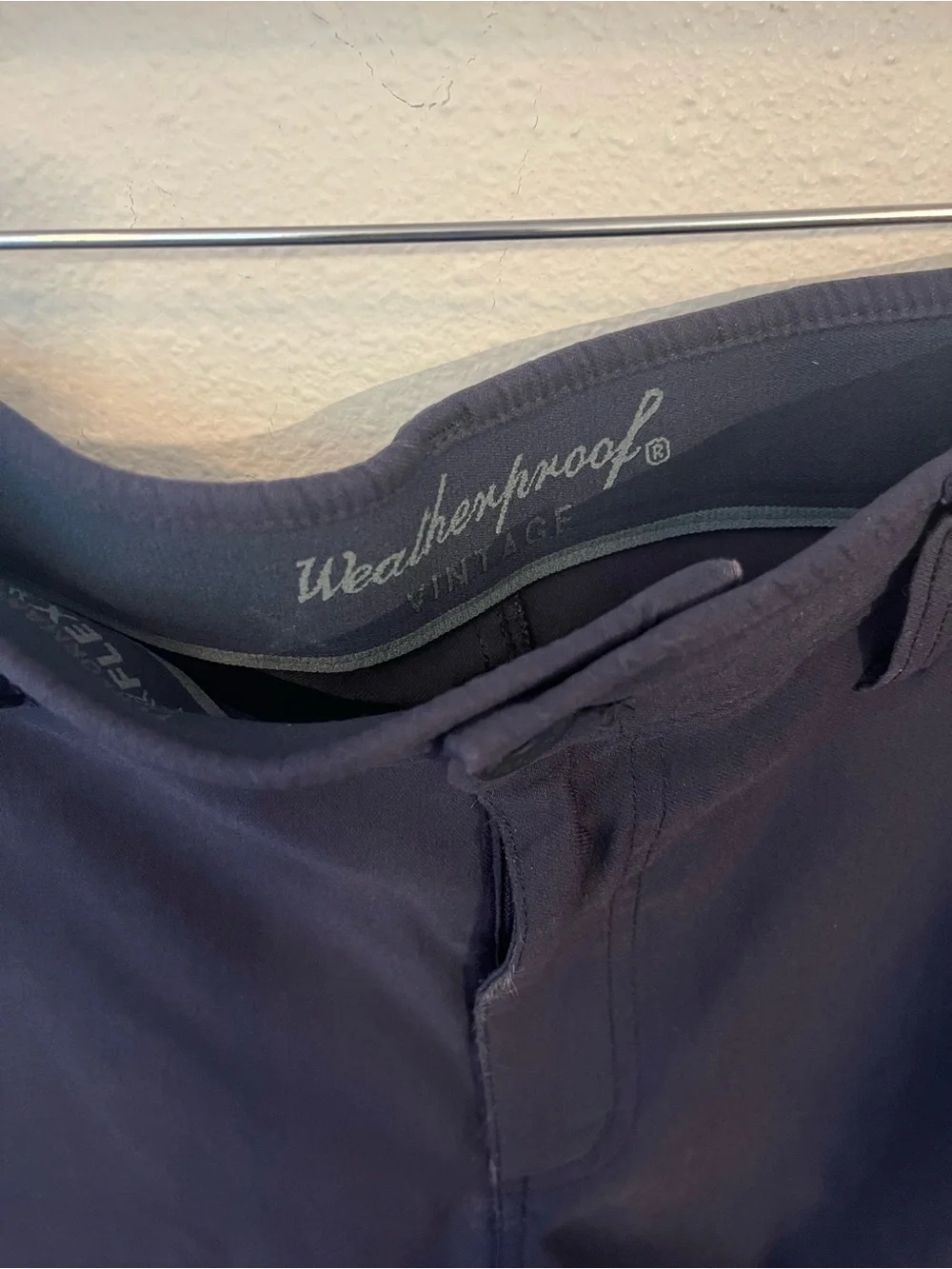 Weatherproof Vintage Men's Dark Navy Stretch Chinos